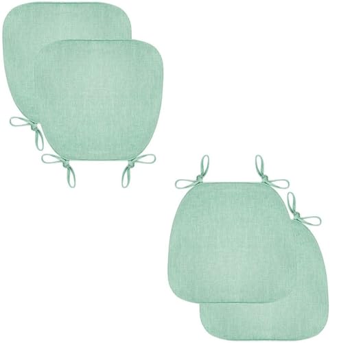 Stuhlkissen für Esszimmerstühle, Stuhlkissen for Esszimmerstühle, U-förmiges Sitzkissen mit Bändern, Stuhlpolster mit maschinenwaschbarem Bezug for Küchenstühle, Esszimmerstühle, Bürostühle(Lake Blue) Stuhlkissen für Esszimmerstühle, Stuhlkissen for Esszimmerstühle, U-förmiges Sitzkissen mit Bändern, Stuhlpolster mit maschinenwaschbarem Bezug for Küchenstühle, Esszimmerstühle, Bürostühle(Lake Blue) von PXAMORTEL