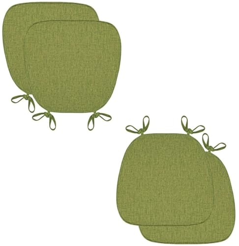 Stuhlkissen für Esszimmerstühle, Stuhlkissen for Esszimmerstühle, U-förmiges Sitzkissen mit Bändern, Stuhlpolster mit maschinenwaschbarem Bezug for Küchenstühle, Esszimmerstühle, Bürostühle(Green) Stuhlkissen für Esszimmerstühle, Stuhlkissen for Esszimmerstühle, U-förmiges Sitzkissen mit Bändern, Stuhlpolster mit maschinenwaschbarem Bezug for Küchenstühle, Esszimmerstühle, Bürostühle(Green) von PXAMORTEL