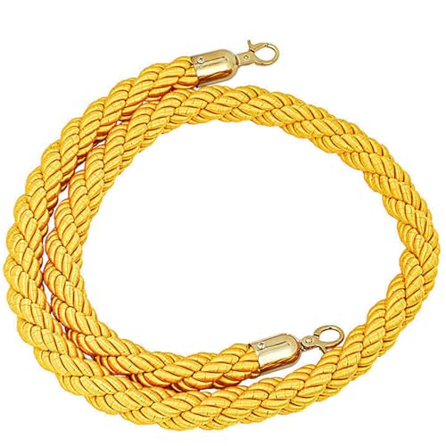 Verdrehtes Absperrseil, 1/1,5/2/2,5 m Absperrseile(Yellow,2.5M) von PXAMORTEL