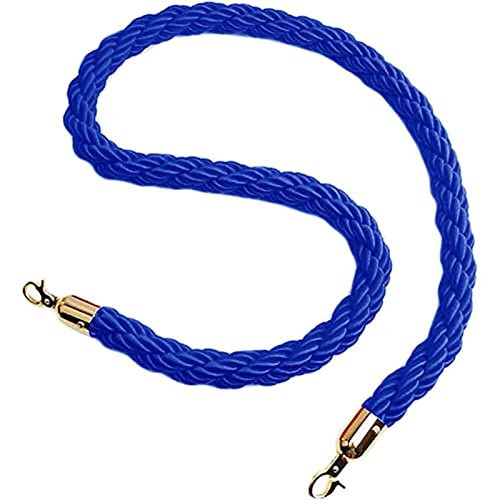 Verdrehtes Absperrseil, Absperrseil 3/4/5/6 Fuß, Seil zur Kontrolle von Menschenmengen, geflochtenes Hanfseil(Blue,6Ft/185Cm) von PXAMORTEL