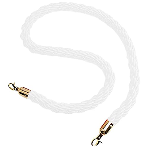 Verdrehtes Absperrseil, Absperrseil 3/4/5/6 Fuß, Seil zur Kontrolle von Menschenmengen, geflochtenes Hanfseil(White,6Ft/185Cm) von PXAMORTEL