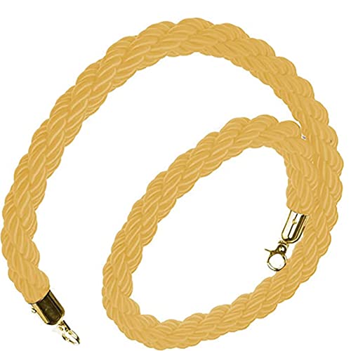 Verdrehtes Absperrseil, Absperrseile for Menschenmengen(Yellow,0.6M/24Inch/2Ft) von PXAMORTEL