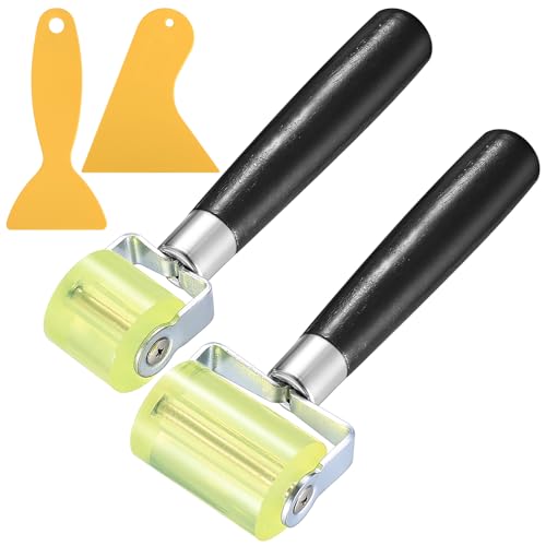 2 Stück Andrückrolle Andrückwalze, 30mm & 50mm Silikon Andrückwalze Handdruck Roller, Andruckrolle Werkzeug Hitzebeständig Nahtroller für Kantenumleimer Verschweißen von PVC-Planen, mit 2 Schaber 2 Stück Andrückrolle Andrückwalze, 30mm & 50mm Silikon Andrückwalze Handdruck Roller, Andruckrolle Werkzeug Hitzebeständig Nahtroller für Kantenumleimer Verschweißen von PVC-Planen, mit 2 Schaber von PXARMYYXGS