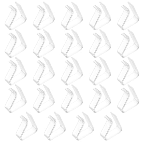 24 Tischdeckenklammern, Tischklammern Tischtuchklammern Outdoor, Transparente Tischdeckenhalter Draußen, Flexibler Tischdecke Clips, Tischdecken Klammern für 20-35mm Dicke Tische Halterung Clips von PXARMYYXGS
