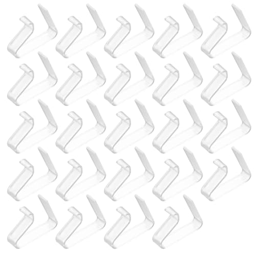 24 Tischdeckenklammern, Tischklammern Tischtuchklammern Outdoor, Transparente Tischdeckenhalter Draußen, Flexibler Tischdecke Clips, Tischdecken Klammern für 35-55mm Dicke Tische Halterung Clips von PXARMYYXGS
