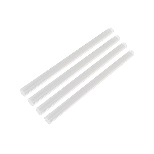 Runder Acrylstab, Acrylstäbe, 9,8 Zoll Länge, durchsichtiger runder Acrylstab, Modellmaterial, Acrylstab for Modellbau, Basteln, 4 Stück(19Mm) von PXMWITSEZ