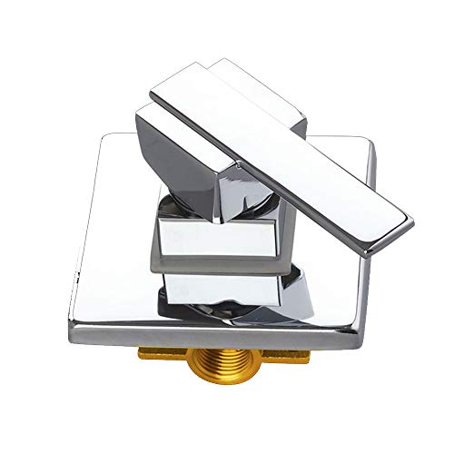 Badezimmer Dusche Schaltventil Wandmontage Wasserhahn Badewanne und Dusche Mischventil Messing Chrom Einzelfunktion Wasserhahn Ventil von PXQCHAVLN