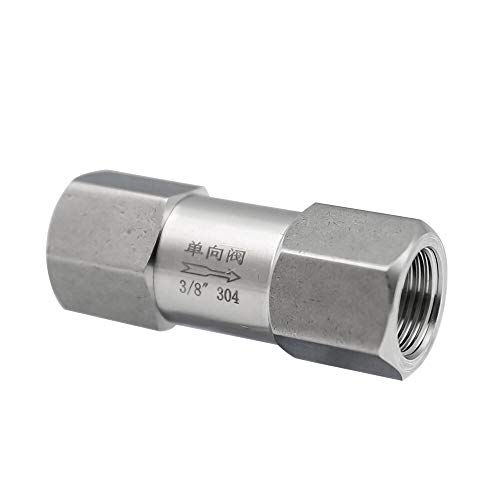 Nadelventil 1/8 1/4 3/8 1/2 3/4 1 Zoll BSPP Zoll Innenrohr SS304 SS316 Einweg-Kraftstoff-Rückschlagventil Öl Gas Wassertank Pneumatisch(Ss304,1Inch) von PXQCHAVLN