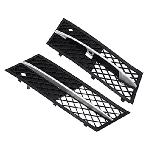 PYCJNFC 2Pcs Auto Front Lower Bumper Grill Grille Nebel Licht Abdeckung Für BMW 5 Series F10 / F11 Sedan/Wagon 2010-2013(Black) von PYCJNFC