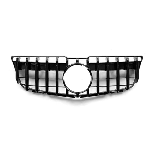 PYCJNFC ABS Grills Frontgrill Haube Tuning Racing Grill Für Mercedes-Benz GLK Class X204 GLK260 GLK300 GLK350 2008-2012(Black) von PYCJNFC