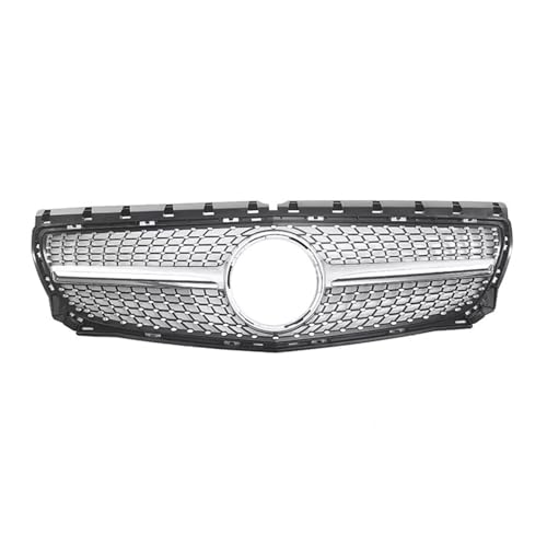 PYCJNFC Frontgrill Kühlergrill Haube Tuning Racing Grill ABS Grills Für Mercedes-Benz B Class W246 B180 B200 B250 B220 2012 2013 2014(Silver) von PYCJNFC