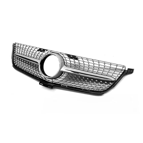 PYCJNFC Frontgrill Kühlergrill Haube Tuning Racing Grill ABS Grills Für Mercedes-Benz ML Class W166 ML300 ML320 ML350 ML40 ML450 2012-2015(Diamond Chrome) von PYCJNFC