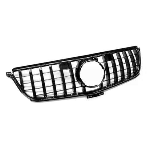 PYCJNFC Frontgrill Kühlergrill Haube Tuning Racing Grill ABS Grills Für Mercedes-Benz ML Class W166 ML300 ML320 ML350 ML40 ML450 2012-2015(GT Black) von PYCJNFC