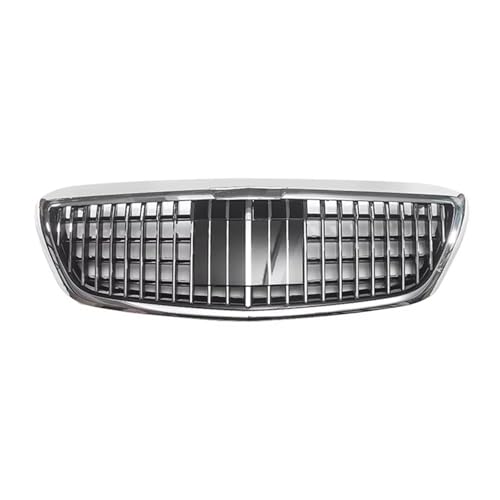 PYCJNFC Frontgrill Kühlergrill Motorhaube Tuning Racing Grill Für Mercedes-Benz W222 S-Class S320 S400 S350 S500 S450 S560 S680 S600 2014-2019(Silver) von PYCJNFC