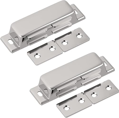 Magnetverschluss für Schränke, Push-Open-Funktion Magnetischer Türverschluss, Schubladenschließer, 2 Stück Magnetverschlüsse, Schranktürverschluss von PYENHDI