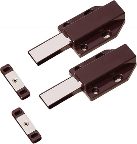 Magnetverschluss für Schränke, Push-Open-Funktion Magnetischer Türverschluss, Schubladenschließer, 2er-Pack magnetischer Druckriegel for Schranktüren Magnetverschluss für Schränke, Push-Open-Funktion Magnetischer Türverschluss, Schubladenschließer, 2er-Pack magnetischer Druckriegel for Schranktüren von PYENHDI