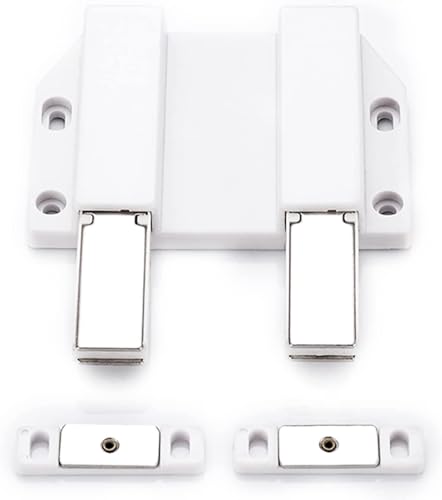 Magnetverschluss für Schränke, Push-Open-Funktion Magnetischer Türverschluss, Schubladenschließer, magnetischer Schranktür-Touch-Push, 2er-Pack von PYENHDI