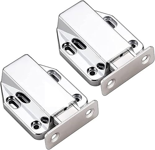 Magnetverschluss für Schränke, Push-Open-Funktion Magnetischer Türverschluss, Schubladenschließer, magnetischer Schranktür-Touch-Push, 2er-Pack von PYENHDI