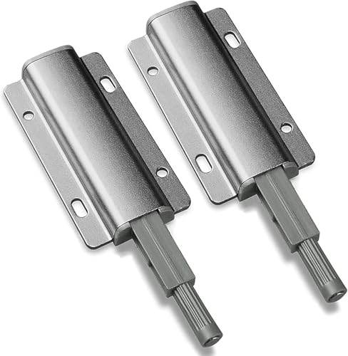 Magnetverschluss für Schränke, Push-Open-Funktion Magnetischer Türverschluss, Schubladenschließer, magnetischer Touch-Riegel, 2 Stück, goldfarben, strapazierfähig Magnetverschluss für Schränke, Push-Open-Funktion Magnetischer Türverschluss, Schubladenschließer, magnetischer Touch-Riegel, 2 Stück, goldfarben, strapazierfähig von PYENHDI