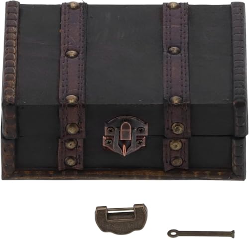 PYENHDI Schmuckkästchen, Retro-Organizer aus Holz for Schmuck, Halsketten, Ohrringe, Ringe, Armbänder, Uhren von PYENHDI