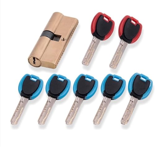 Zylinderschloss, Türzylinder vorgespanntes Schloss 65 70 80 90 115 mm AB-Schlüssel Diebstahlschutz Eingang von PYENHDI