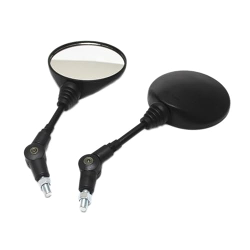 PYGVGALPPK 1 Paar Schwarz Universal Klapp Motorrad Spiegel Motorrad Seite Spiegel Rückspiegel 10mm von PYGVGALPPK