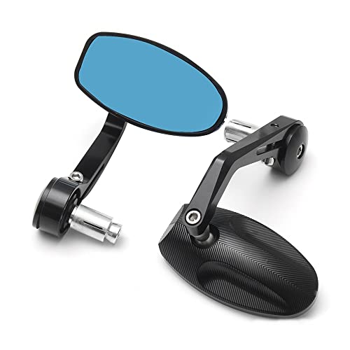 PYGVGALPPK 2 stücke Motorrad Rückspiegel CNC Motorrad Bar End Schwarz Rückspiegel Seite Spiegel fit for Triumph Speed ​​Triple Zubehör von PYGVGALPPK