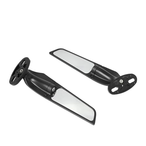 PYGVGALPPK Modifizierte Motorrad-Rückspiegel, Windflügel, verstellbar, drehbar, mit LED-Licht, passend for Yamaha YZF R1 R6 R25 R3, passend for Suzuki GSXR(Without Light) von PYGVGALPPK