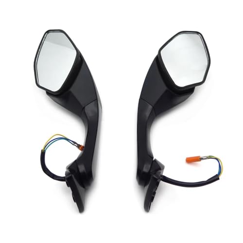 PYGVGALPPK Motorradzubehör Rückspiegel LED-Blinker Licht Passend for Yamaha YZF R6 2017-2022 YZF R1 2015-2024 YZF-R1S 2016-2018(MT252-031-BK) von PYGVGALPPK