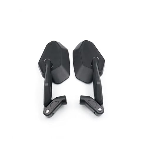 PYGVGALPPK Passend for Yamaha Tenere-700 2019-2023-2024 Spiegel Faltbarer Spiegel CNC-Aluminium-Motorradspiegel Passend for Tenere 700Zubehör(Black) von PYGVGALPPK