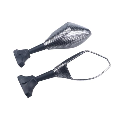 PYGVGALPPK Racing Rückspiegel Mit Blinker LED Fit for Suzuki GSF600S GSF1200 Bandit SV650 SV650S SV1000 SV1000S(Carbon-Clear) von PYGVGALPPK