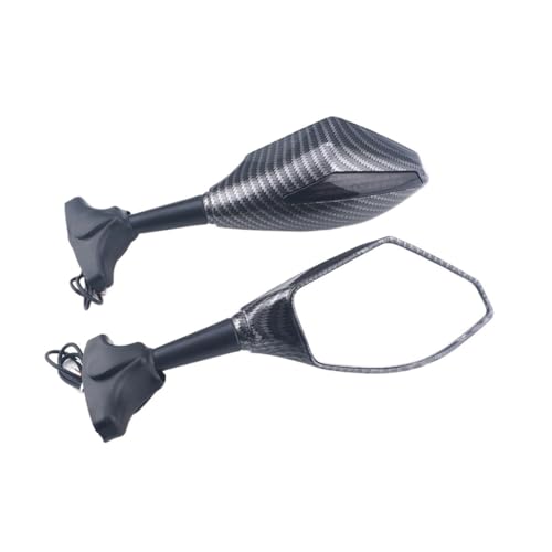 PYGVGALPPK Racing Rückspiegel Mit Blinker LED Fit for Suzuki GSF600S GSF1200 Bandit SV650 SV650S SV1000 SV1000S(Carbon-Smoke) von PYGVGALPPK