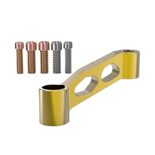 PYGVGALPPK Rückspiegel Montage Halterung Universal Teile 8MM 10MM Motorrad Rückspiegel Verlängerung Adapter Verlängerung Adapter(02 Gold) von PYGVGALPPK