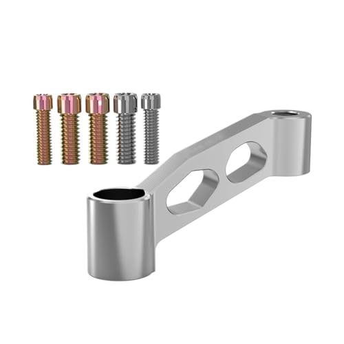 PYGVGALPPK Rückspiegel Montage Halterung Universal Teile 8MM 10MM Motorrad Rückspiegel Verlängerung Adapter Verlängerung Adapter(02 Silver) von PYGVGALPPK