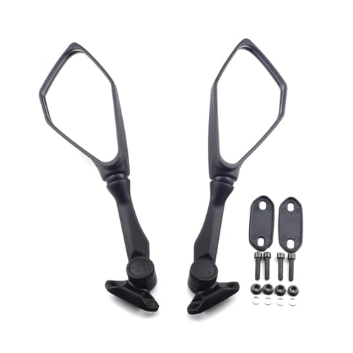 PYGVGALPPK Schwarze Motorrad-Rückspiegel passend for Kawasaki ZX6R ZX636 2009–2023 2010 2011 2012 2013 2014 2015 2016 2017 2018 2019 20 von PYGVGALPPK