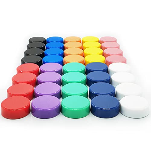 PYJLBX Magnete für magnettafel, 40 Stück Magnet kühlschrankmagnete, Magnete kühlschrank magneten kleine Mini Magnete bunt rund whiteboard Magnete stark Magnets für Kühlschrank, Magnetwand (10 Farben) von PYJLBX
