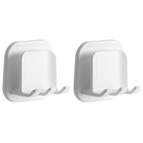 PYJLBX Zahnbürstenhalter, 2 Stück Selbstklebend Zahnbürsten Halter, Zahnbürstenhalter Wand Zahnputzbecherhalter Ohne Bohren, Toothbrush Holder, Zahnbürstenhalter Elektrische Zahnbürste für Badezimmer PYJLBX Zahnbürstenhalter, 2 Stück Selbstklebend Zahnbürsten Halter, Zahnbürstenhalter Wand Zahnputzbecherhalter Ohne Bohren, Toothbrush Holder, Zahnbürstenhalter Elektrische Zahnbürste für Badezimmer von PYJLBX
