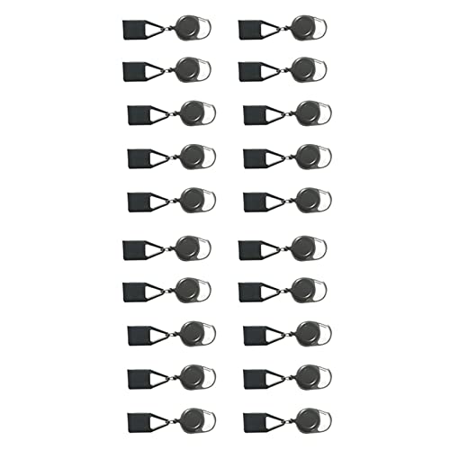 PYNQ 20 Stück Silikon Feuerzeug Halter HüLse Clip Feuerzeug Schutz HüLle Raucher Zubehör mit Einziehbarem Schlüsselbund von PYNQ