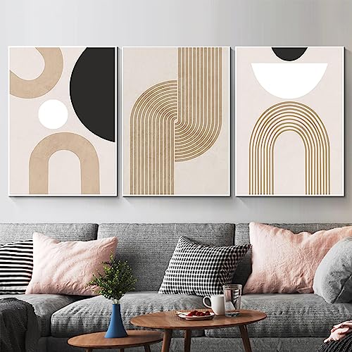 PYNVDD Leinwandposter, Moderne Minimalistische Abstrakte Wandkunst, Böhmisches Posterset Geometrische Wanddekoration - Kein Rahmen (Bild-2,40x60cm*3)… von PYNVDD