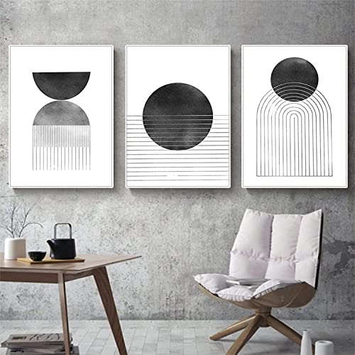 PYNVDD Leinwandposter, Moderne Minimalistische Abstrakte Wandkunst, Böhmisches Posterset Geometrische Wanddekoration - Kein Rahmen (Bild-6,40x60cm*3)… von PYNVDD