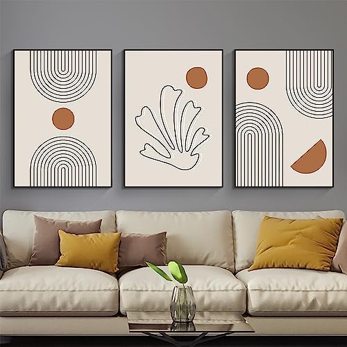 PYNVDD Leinwandposter, Moderne Minimalistische Abstrakte Wandkunst, Böhmisches Posterset Geometrische Wanddekoration - Kein Rahmen (Bild-8,40x60cm*3)… von PYNVDD