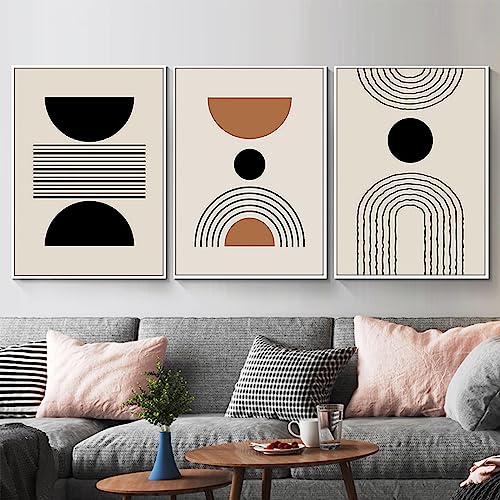 PYNVDD Leinwandposter, Moderne Minimalistische Abstrakte Wandkunst, Böhmisches Posterset Geometrische Wanddekoration - Kein Rahmen (Bild-9,40x60cm*3)… von PYNVDD