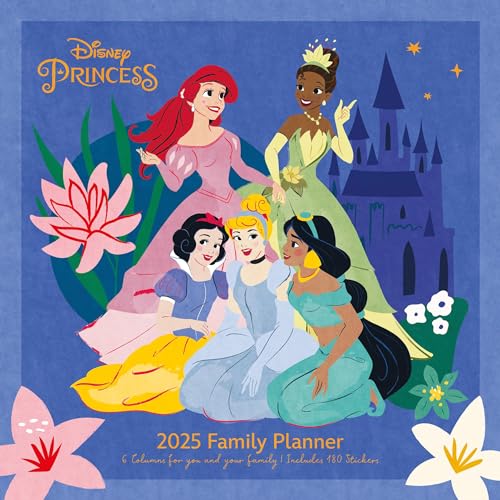 Disney Princess 2025 30X30 Familienplaner von Pyramid