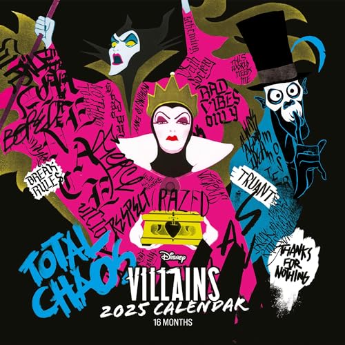 Disney Villains 2025 30X30 Broschürenkalender von Pyramid