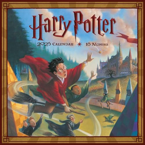 Pyramid – Harry Potter (Literary) 2025 Broschürenkalender, 30x30cm, Monatskalender mit zauberhaften Illustrationen, Kalender für Zauber-Fans, nachhaltig nur mit Papierumschlag von Pyramid