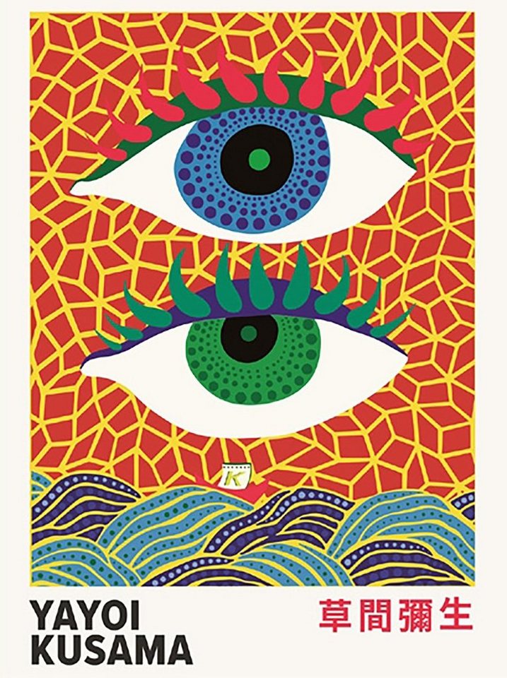 PYRAMID Kunstdruck Yayoi Kusama Kunstdruck Eyes 30 x 40 cm von PYRAMID