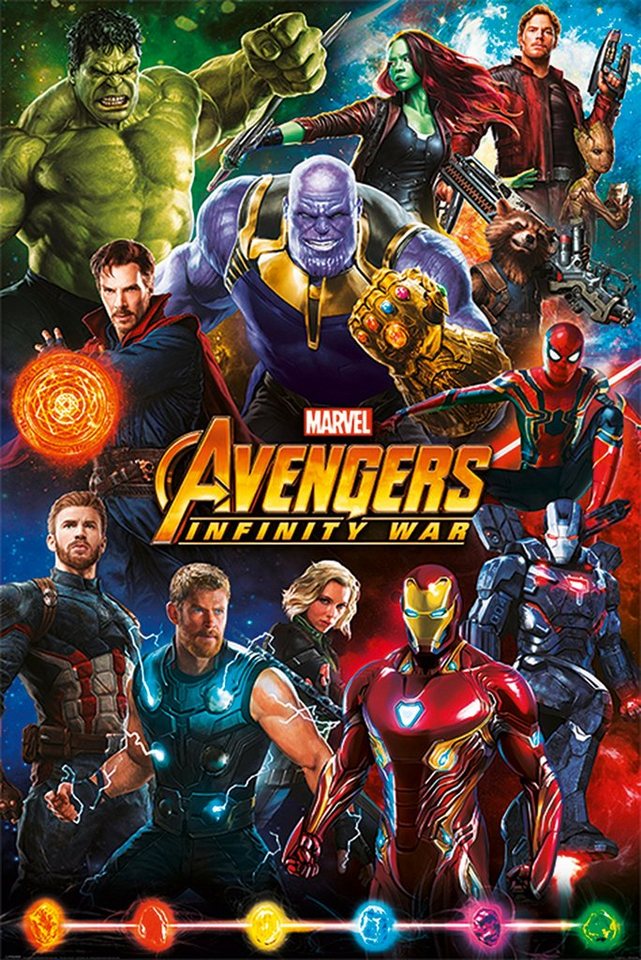 PYRAMID Poster Avengers Infinity War Poster Helden 61 x 91,5 cm von PYRAMID