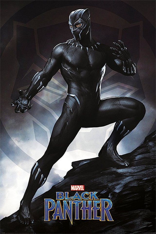 PYRAMID Poster Black Panther Poster Stance 61 x 91,5 cm von PYRAMID