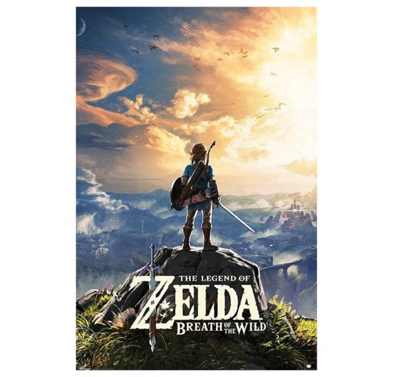 PYRAMID Poster Breath of The Wild Sunset - The Legend of Zelda, Breath of The Wild Sunset von PYRAMID
