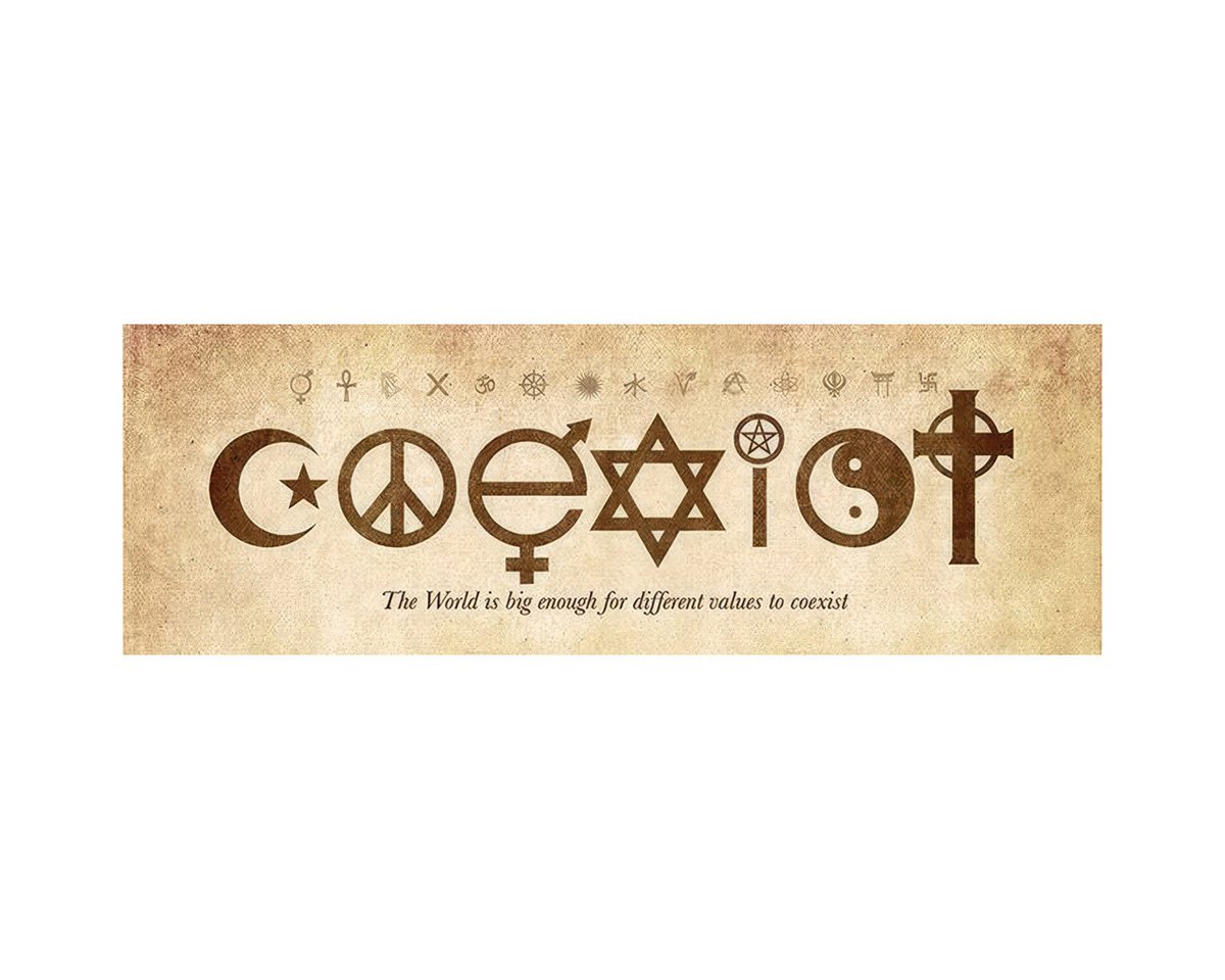 PYRAMID Poster Coexist Poster 91,5 x 30,5 cm von PYRAMID